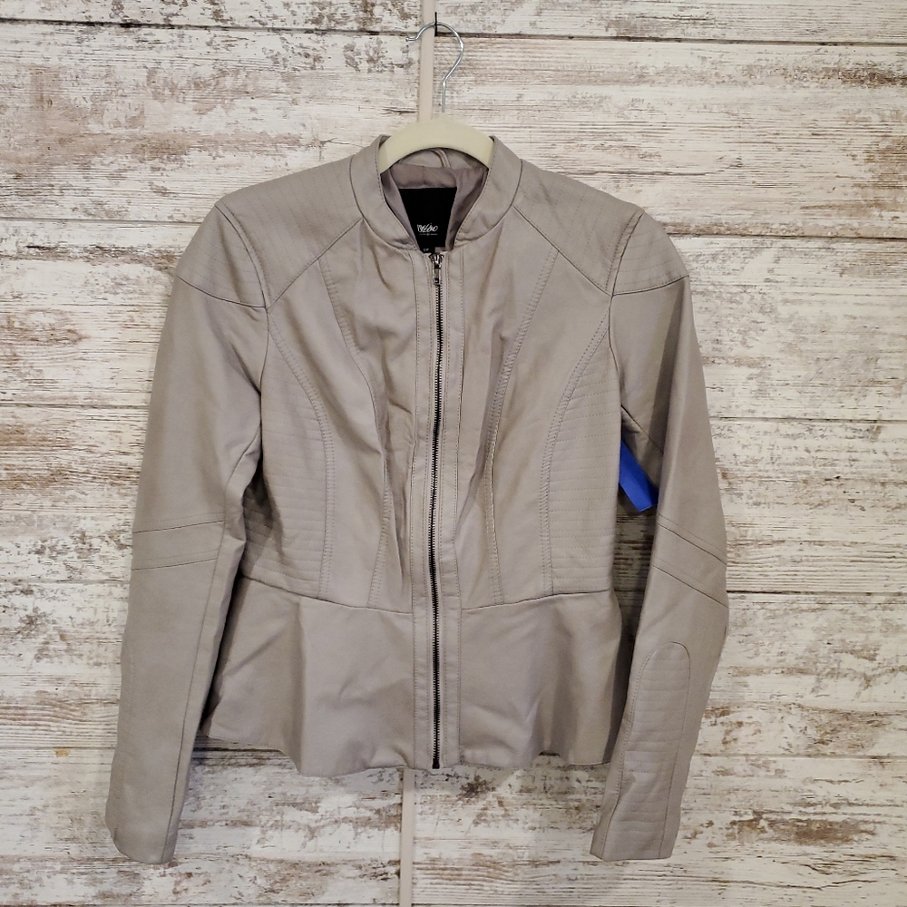 Massimo Gray Pleather Jacket - image 1